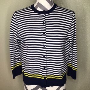 Gap Women’s Button Up Sweater Size L Striped